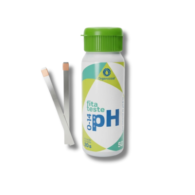 Fita Teste pH Universal 0–14 Organicoat – Análise Rápida de pH