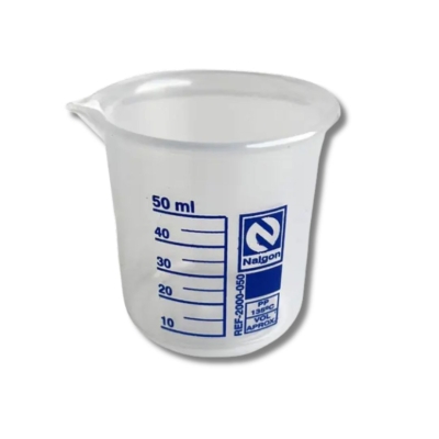 Copo Becker Graduado de Plástico 50ml - Roni Alzi