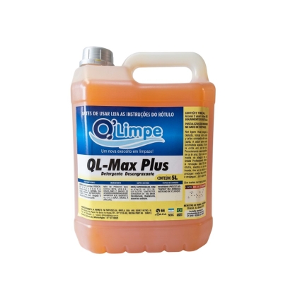 QL Max Plus 5L Detergente Desengraxante Automotivo Concentrado - Q'Limpe